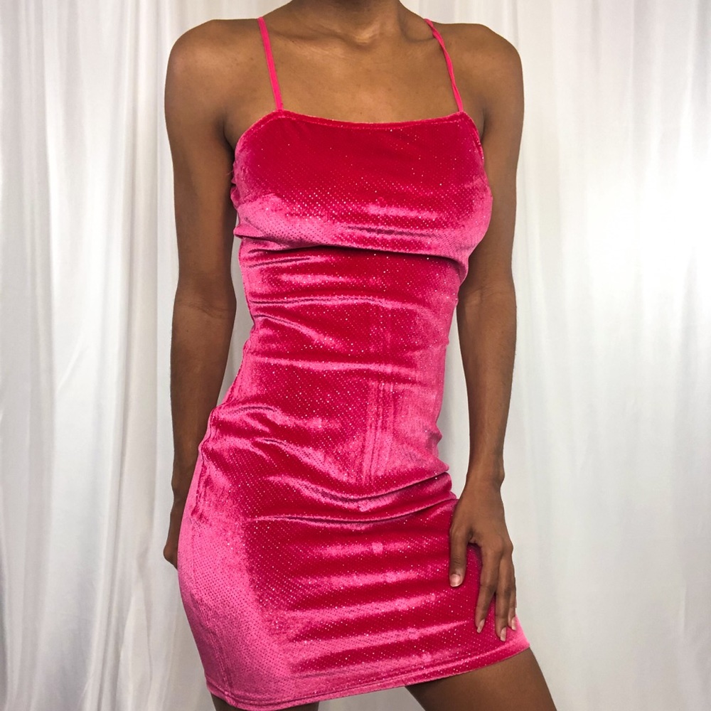 Sparkly Pink Cocktail Dress